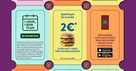 mcdo voucher|offre mcdo du jour.